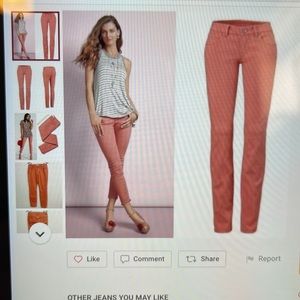 CAbi 5311 Brick Dust Curvy Women’s Skinny Jeans, Size 6